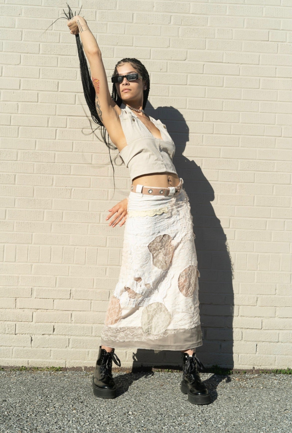 lacey maxi skirt