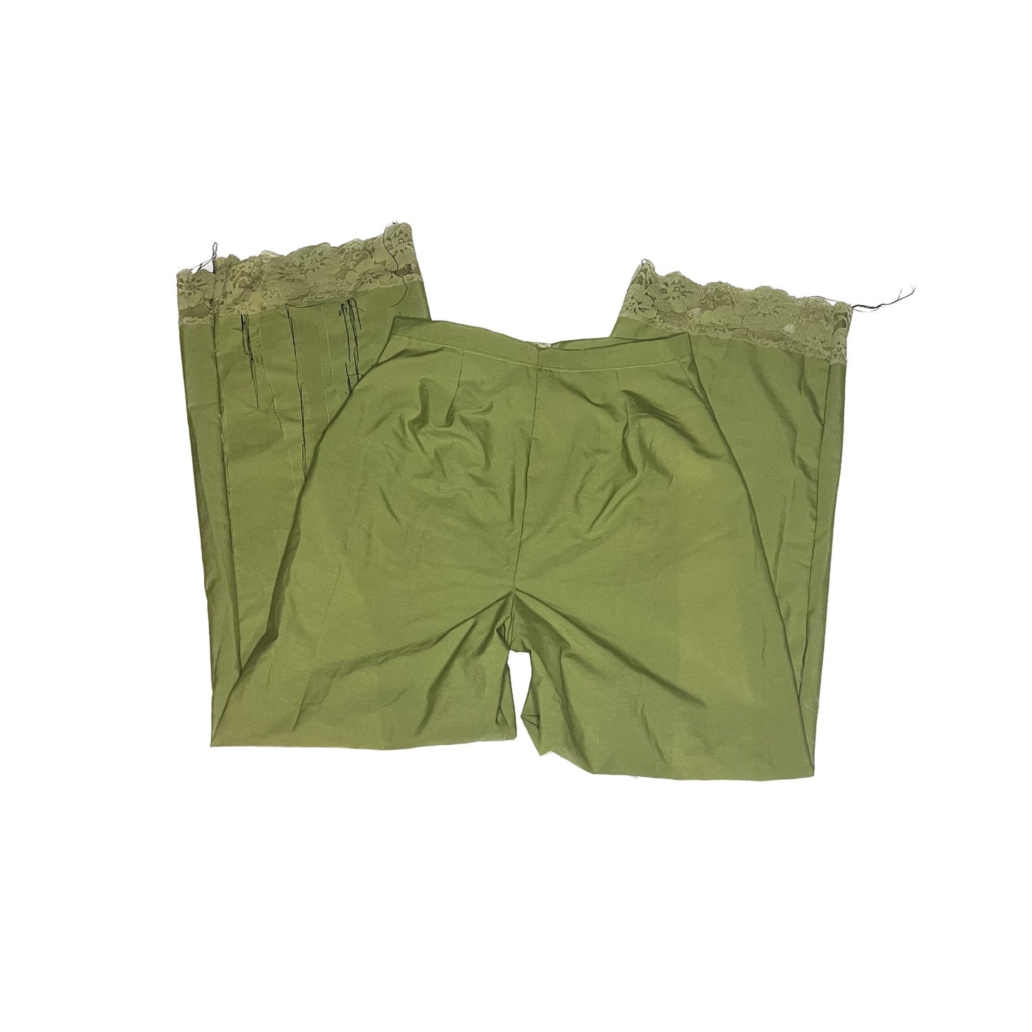 green high waisted pants